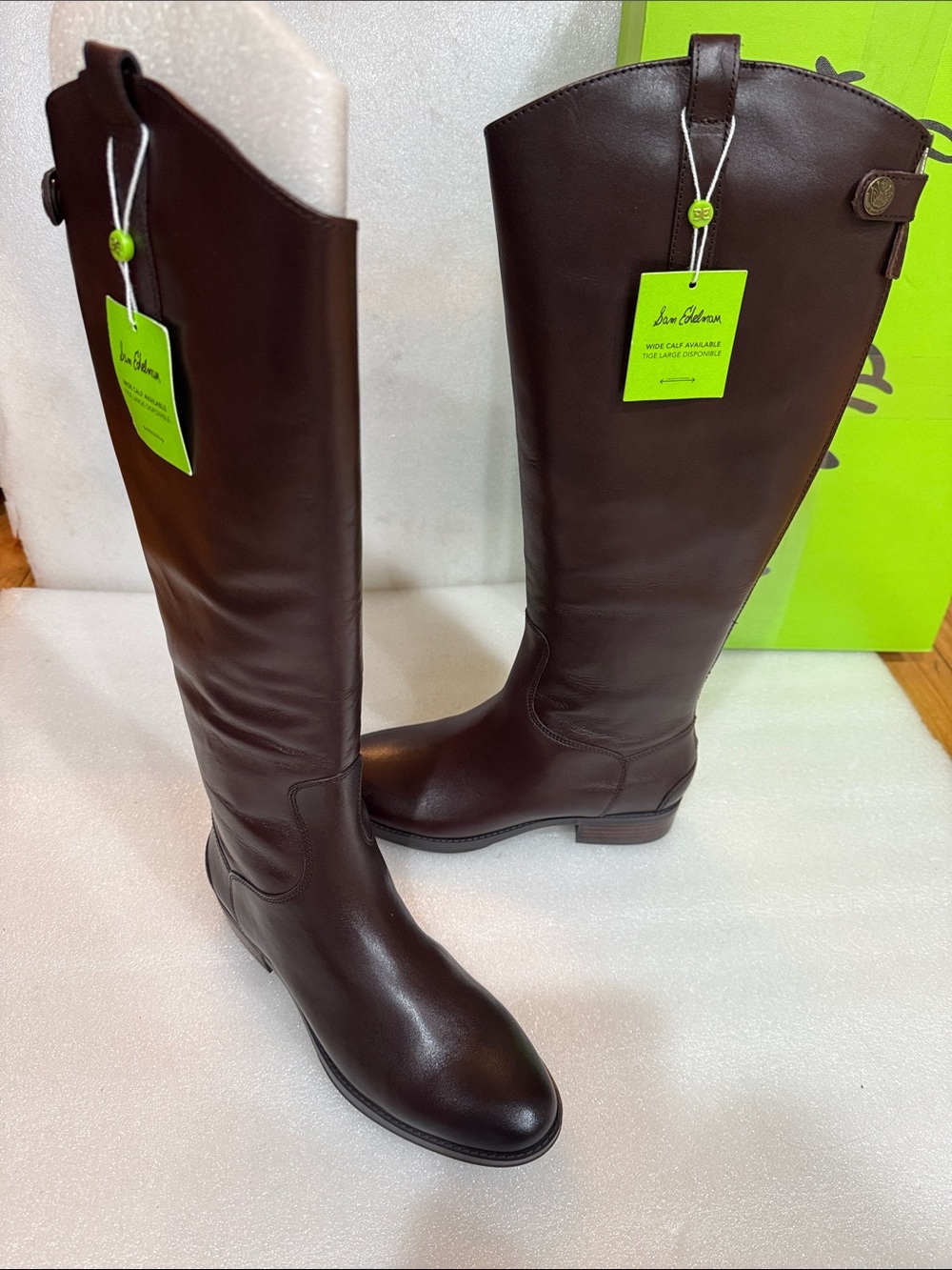 Sam Edelman Women's Penny Equestrian Boot Dark Brown, Size 9